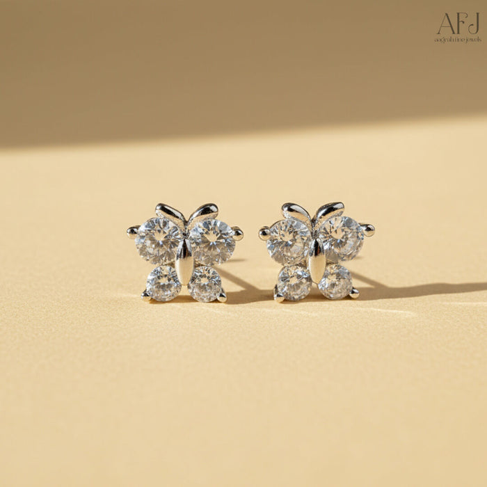 The Radiant Butterfly Stud Earrings