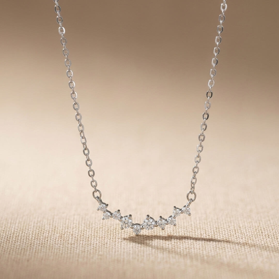 The Celestial Diamond Korean Pendant Necklace