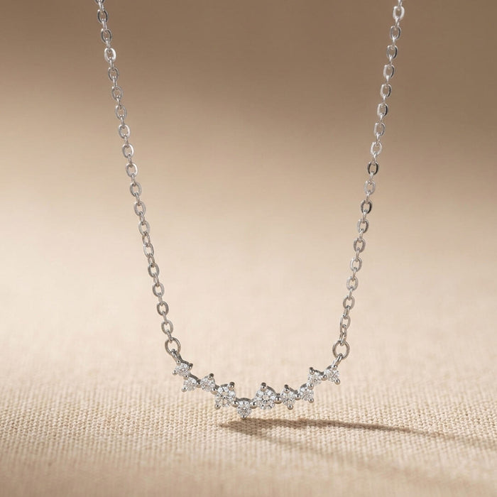 The Celestial Diamond Korean Pendant Necklace