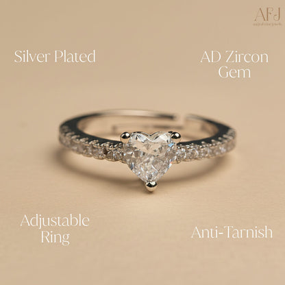 The Eternal Heart Adjustable Ring