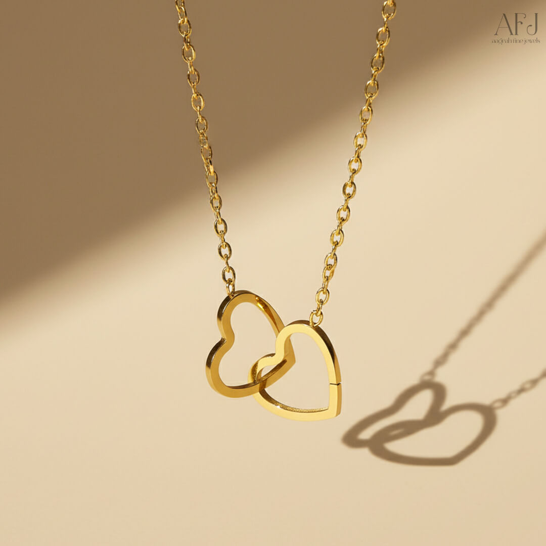 The Eternal Heart Duo Pendant Necklace