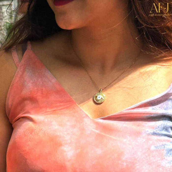 The Aura Evil Eye Pendant Necklace