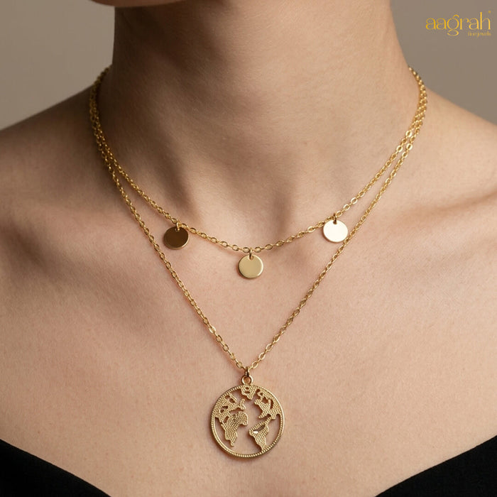 The Exquisite Gold-Plated Multi-Strand Necklace