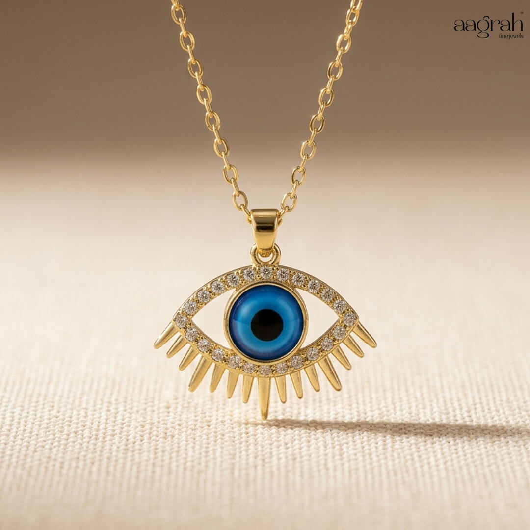 The Radiant Evil Eye Pendant Necklace