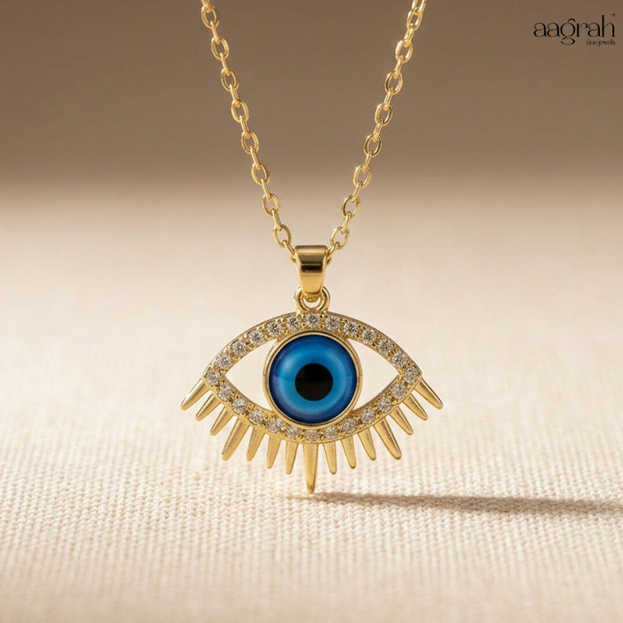 The Radiant Evil Eye Pendant Necklace