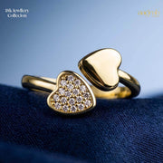 The Lumière Duo Heart Ring