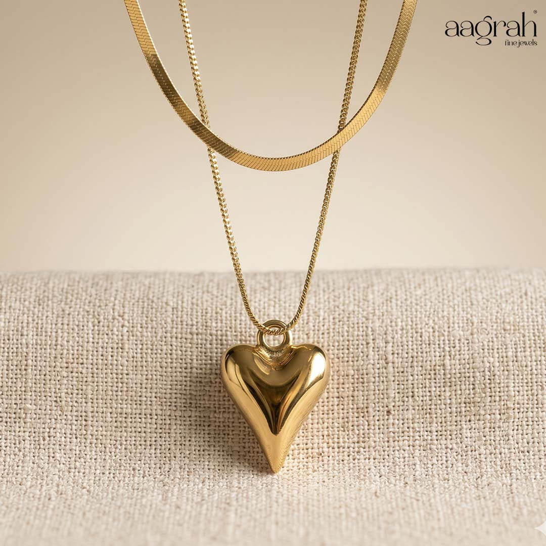 The Golden Heart Layered Necklace