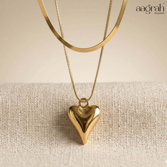 The Golden Heart Layered Necklace