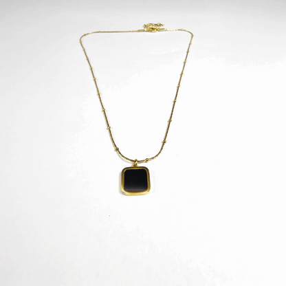 The Noir Luxe Geometric Pendant - Aagrah Jewels™