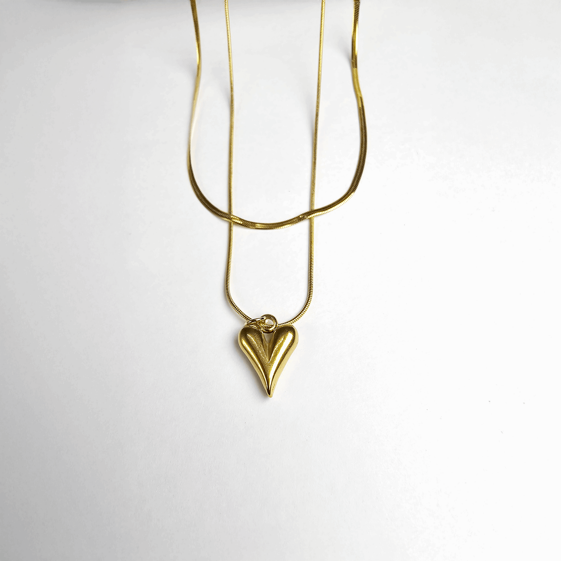 The Golden Heart Layered Necklace - Aagrah Jewels™