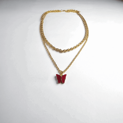 The Scarlet Butterfly Pendant - Aagrah Jewels™