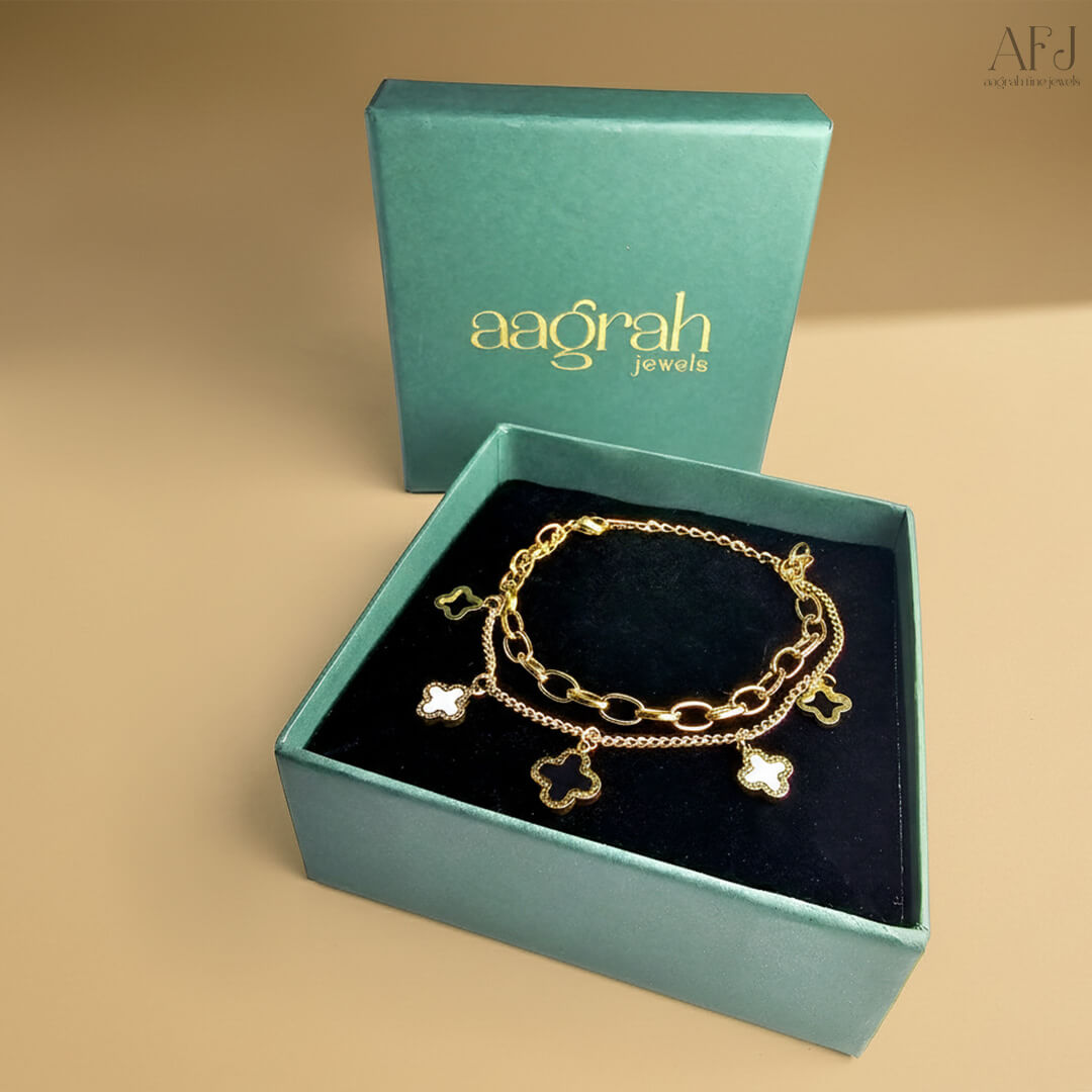 The Clover Charm Wraparound Bracelet