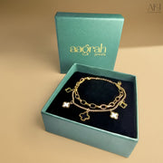 The Clover Charm Wraparound Bracelet