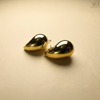 The Luxe Glossy Dome Drop Earrings