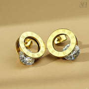 The Timeless Roman Numeral CZ Stud Earrings