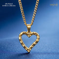 The Textured Heart Necklace