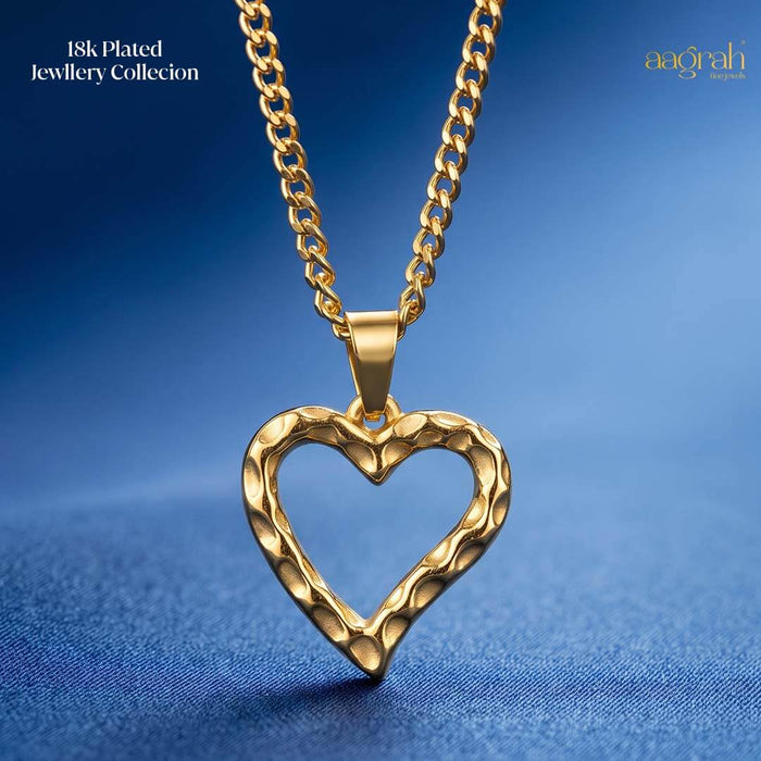 The Textured Heart Necklace