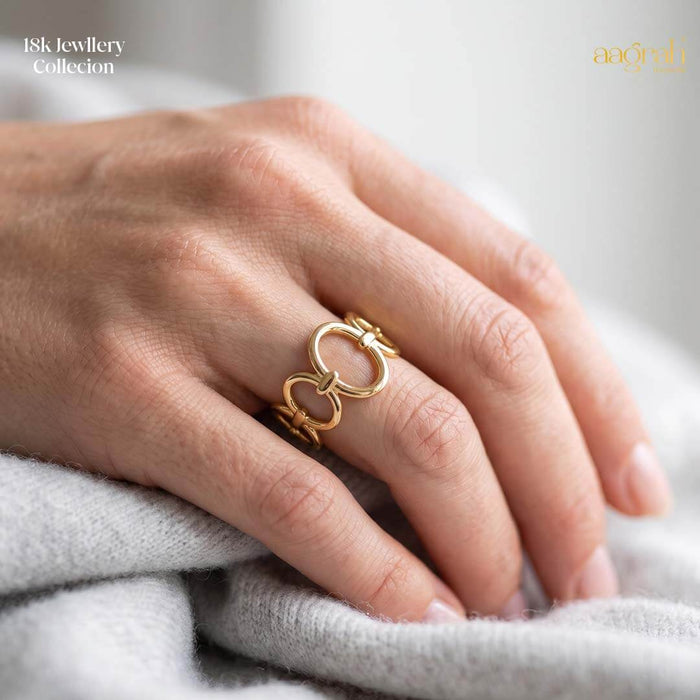 The Infinity Wave Adjustable Ring