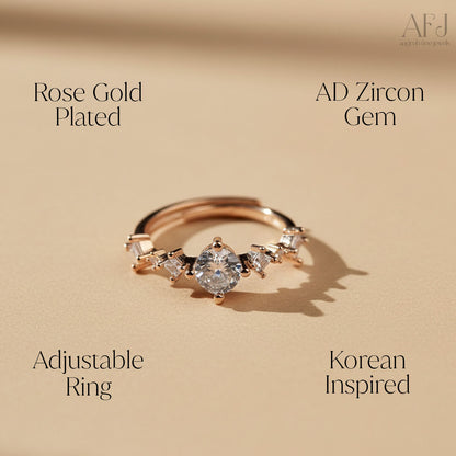 Blush Bloom Korean Ring