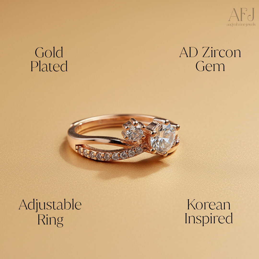 Rose Bloom Korean Ring