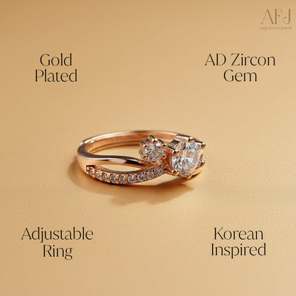 Rose Bloom Korean Ring