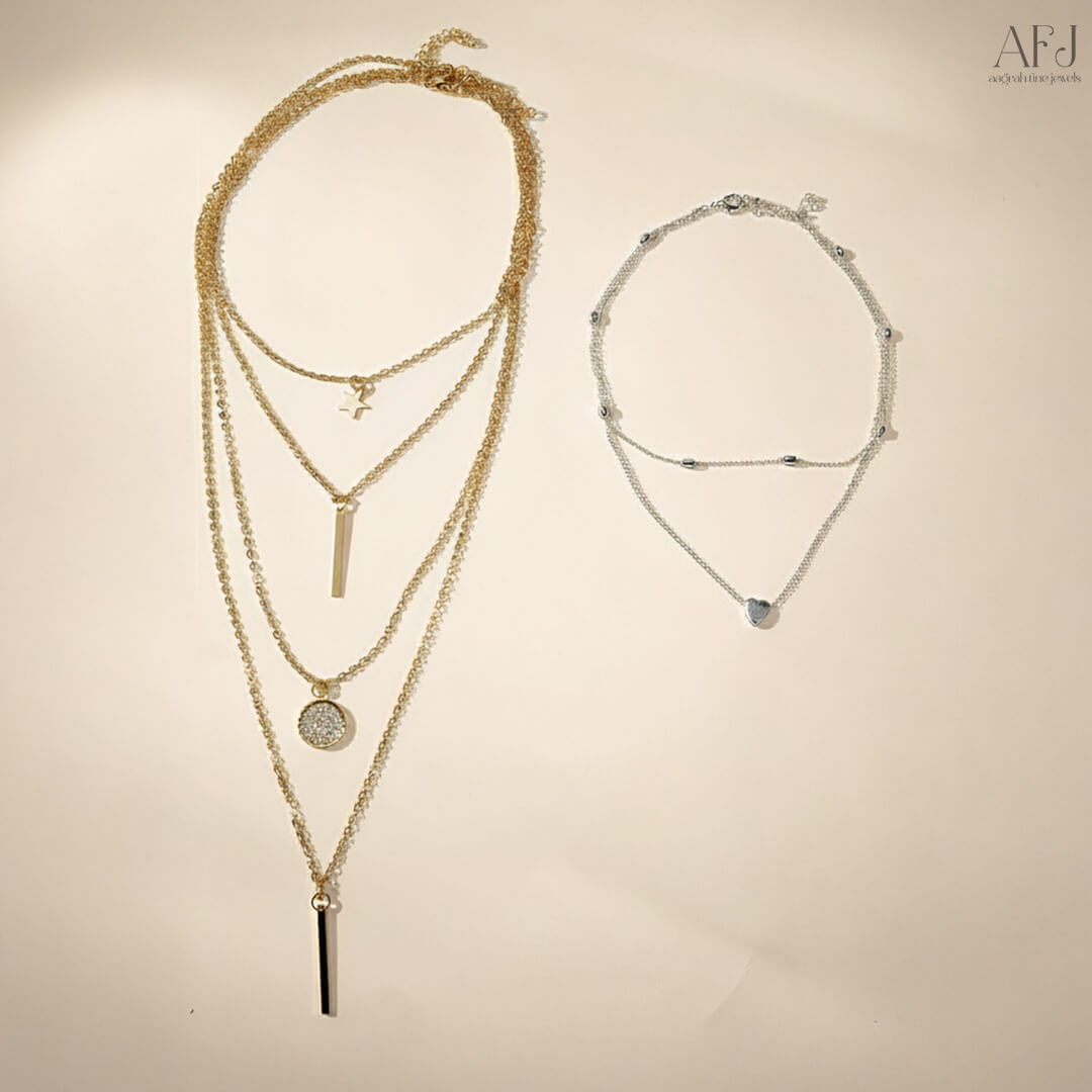 The Luxe Layered Necklace Combo