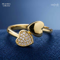 The Lumière Duo Heart Ring