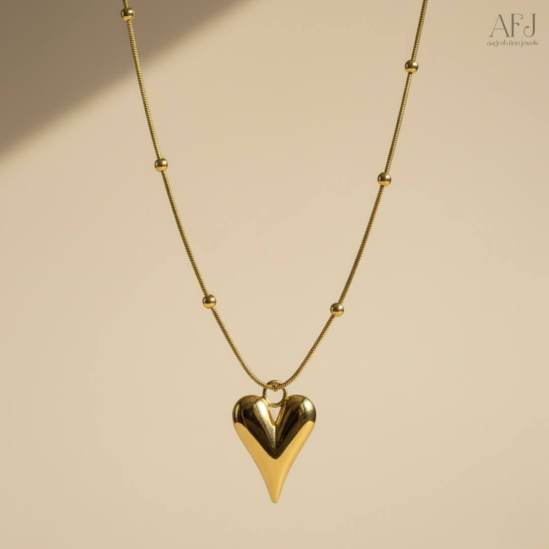 The Timeless Heart Stainless Steel Pendant Necklace