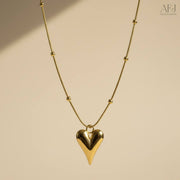 The Timeless Heart Stainless Steel Pendant Necklace