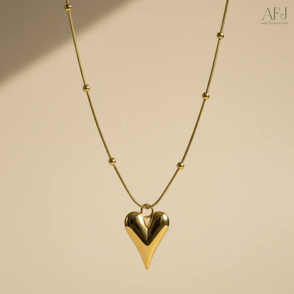 The Timeless Heart Stainless Steel Pendant Necklace