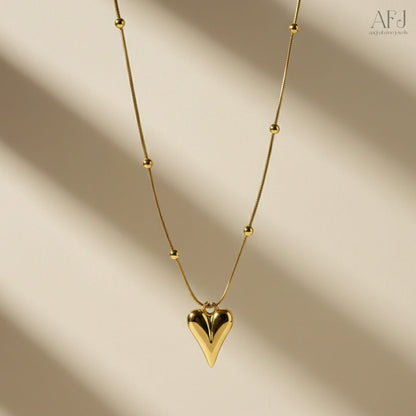 The Timeless Heart Stainless Steel Pendant Necklace