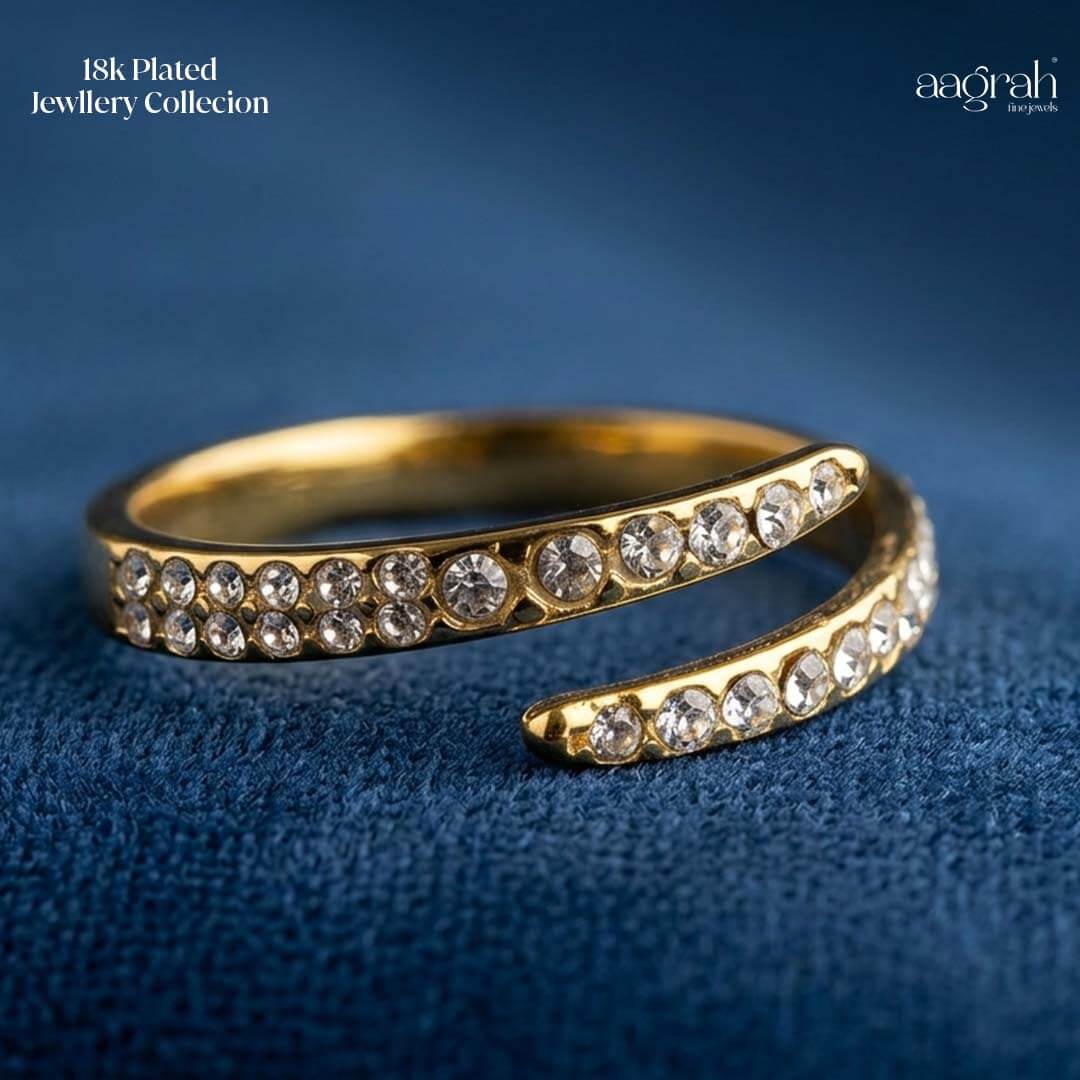 The Celestial Spark Adjustable Ring