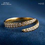 The Celestial Spark Adjustable Ring