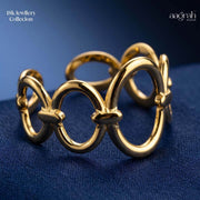 The Infinity Wave Adjustable Ring