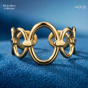 The Infinity Wave Adjustable Ring