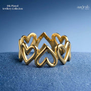 The Endless Love Hearts Adjustable Ring