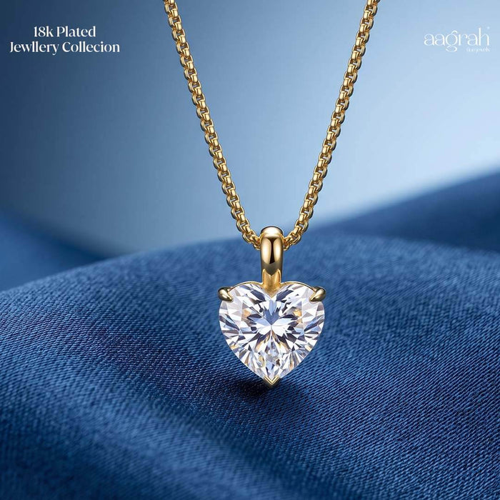 The Eternal Heart Solitaire Necklace