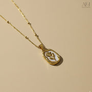 The Golden Bloom Pendant – Gold-Plated Rose Necklace