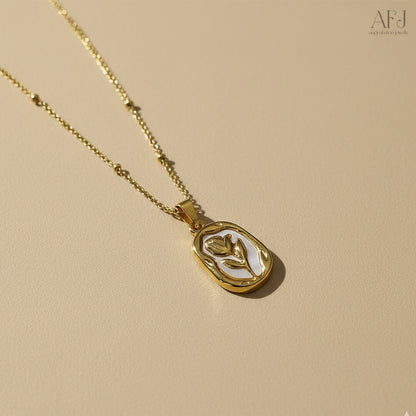 Timeless Rose Gold Plated Pendant Necklace