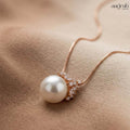 The Royal Pearl Crown Pendant Necklace
