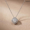The Radiant Square Solitaire Pendant Necklace