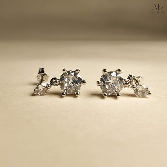 The Hexa Sparkle Drop Earrings